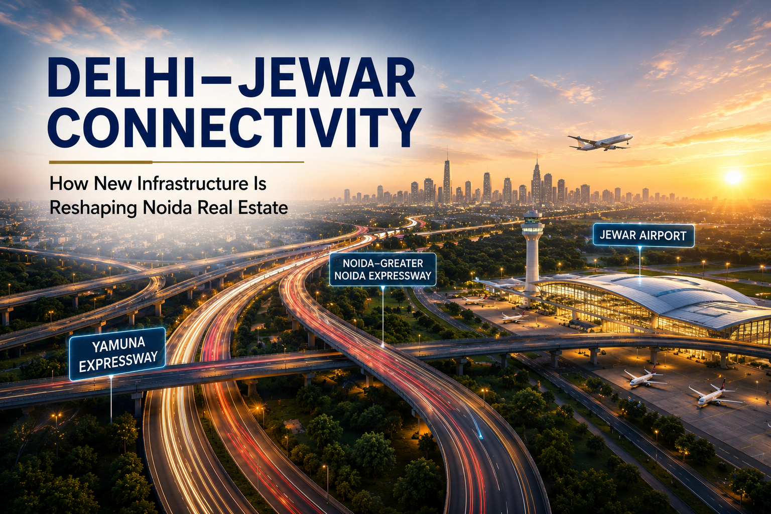 Delhi–Jewar Connectivity: How New Infrastructure is Reshaping Noida Real Estate