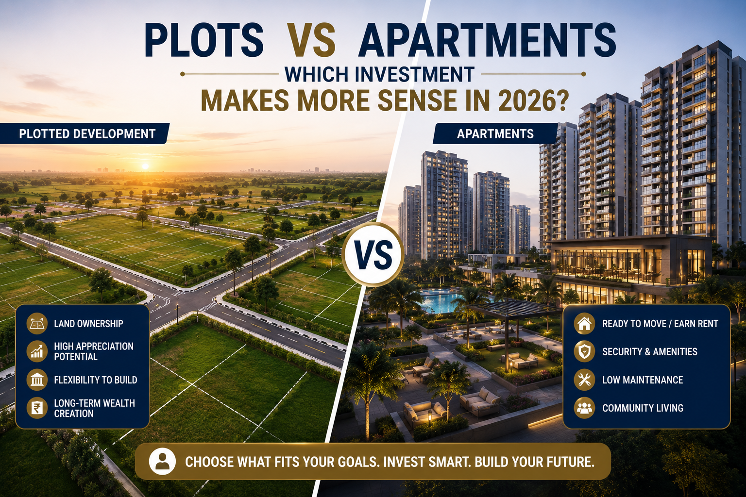 Plotted Development vs Apartments: Which Investment Makes More Sense in 2026?